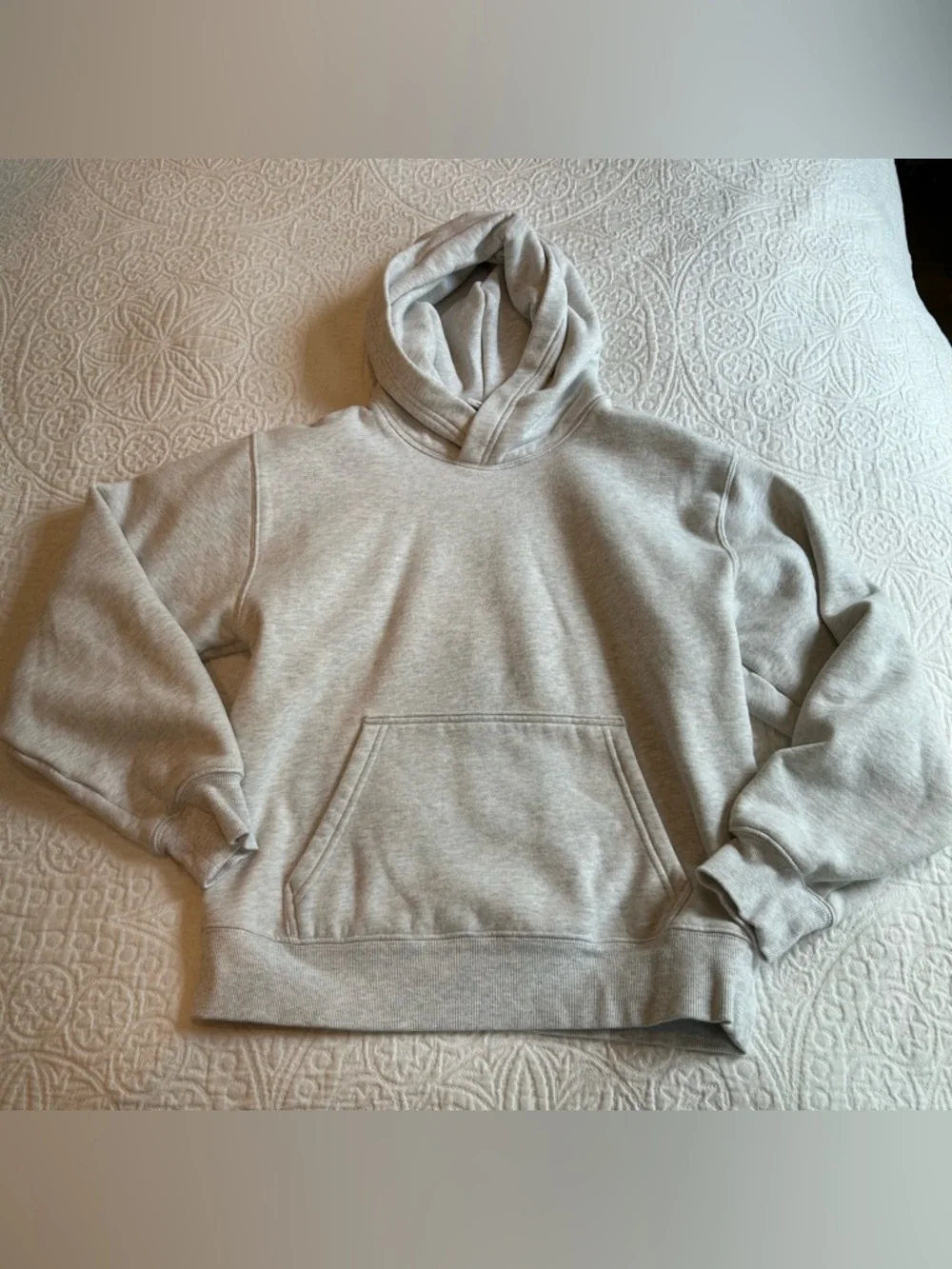 Aritzia sweat fleece Light Gray Pullover Hoodie Small - Picture 2 of 7